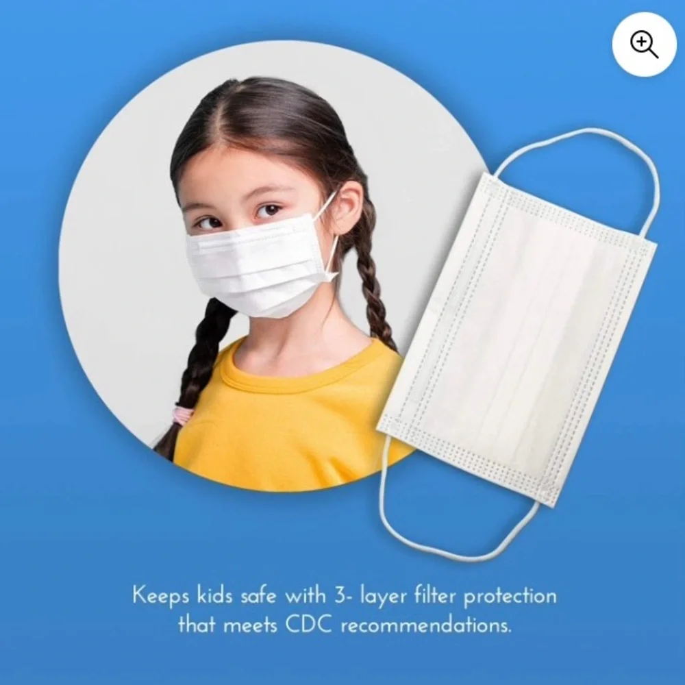 NWOT Artnaturals Disposable Kids Mask Not for Medical Use 50count.